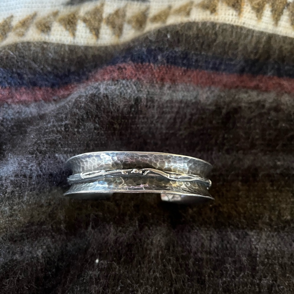 SILPADA B1684 Hammered ,Sterling Cuff